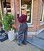 Knit Longsleeve Kanten wijde Hals Bordeaux