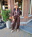 Luxe Silky Vest/Bomber Donkerbruin