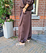 Luxe Silky Ballon Broek Donkerbruin