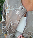Suedelook Jacket Geborduurd Loafers Taupe