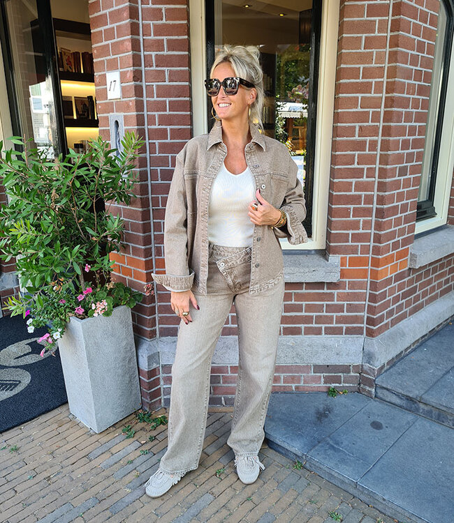 Oversized Spijker Blouse COJ Tamara Peanut