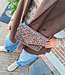 Clutch/Tas Luxe Suede Donker Leo
