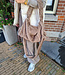 Faux Fur Handtas Taupe