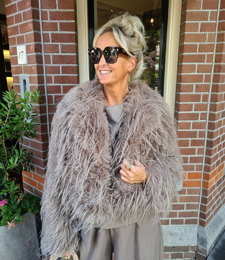 Fluffy Jas Taupe