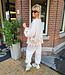 2-Delige Oversized Comfyset Ruffle Details Crème