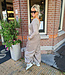 Knit Longsleeve Wijde hals Taupe