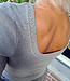 Knit Longsleeve Wijde hals Taupe