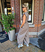 Ambika Amra Lederlook Knooptop Taupe