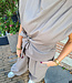 Ambika Amra Lederlook Knooptop Taupe