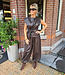 Ambika Amra Lederlook Knooptop Bruin