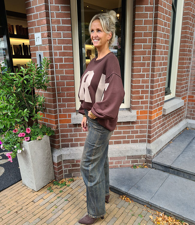 Sweater Paris Donkerbruin