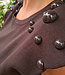 Knit Mouwloze Top met Bruine Studs