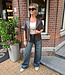 Lederlook Blazer Donkerbruin