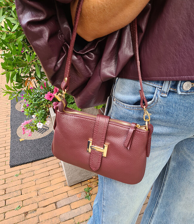 Lederen Burnley Bag H Bordeaux