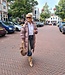 Gewatteerde Lange Winterjas Taupe