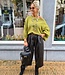 Offshoulder Trui Ballonmouw Groen