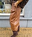 Lederlook Culotte Broek Camel