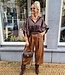Lederlook Culotte Broek Camel