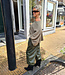 Offshoulder Trui Ballonmouw Lichtgroen