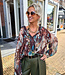 BM Dunne Blouse Bruin/Groentinten