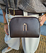 Lederen Carini Bag Donkerbruin