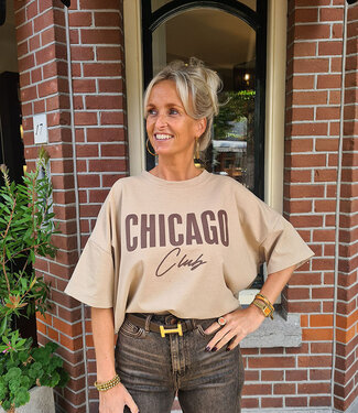 T-shirt Chicago Taupe