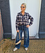 Ruiten Pofblouse Blauw BM