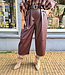 Lederlook Culotte Broek DONKERBordeaux