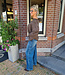 Basic Longsleeve Streepjes Groen/Bruin