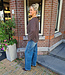Basic Longsleeve Streepjes Donkerbruin/Wit