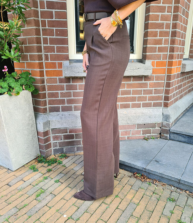 Pantalon Donkerbruin