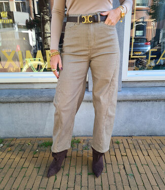 Jewelly Stretchie Barrel Ruiten Broek 1077