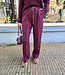 Comfy Broek Bordeaux