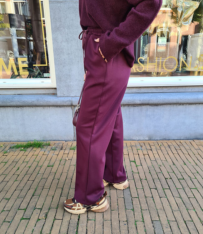 Comfy Broek Bordeaux