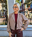 Biba Blazer Ruit Bruintinten/Bordeaux