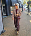 Biba Blazer Ruit Bruintinten/Bordeaux