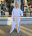 Azzurro Comfybroek Grijs Bordeaux Bies