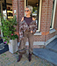 Top/Blouse Geruit Bruintinten