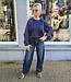 Sweater Ruitenmouwen Blauw