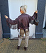 Suedelook Franje Jacket Donkerbruin