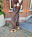 BM Lederlook Barrel Broek Donkerbruin