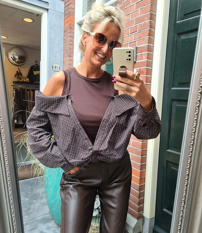 Top/Blouse 5769 Donkerbruin