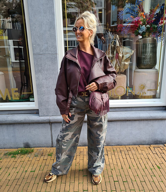 Acri Franje Bag Bordeaux