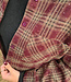 Oversized Ruiten Blouse Bordeaux Strass