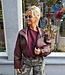 Lederlook Short Jacket Bordeaux