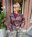 Lederlook Short Jacket Bordeaux