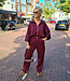 2-Delig Comfyset Vest + Broek Bordeaux