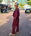 2-Delig Comfyset Vest + Broek Bordeaux