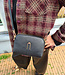 Lederen Carini Bag Zwart