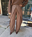 Overslag Pantalon Donkerbruin